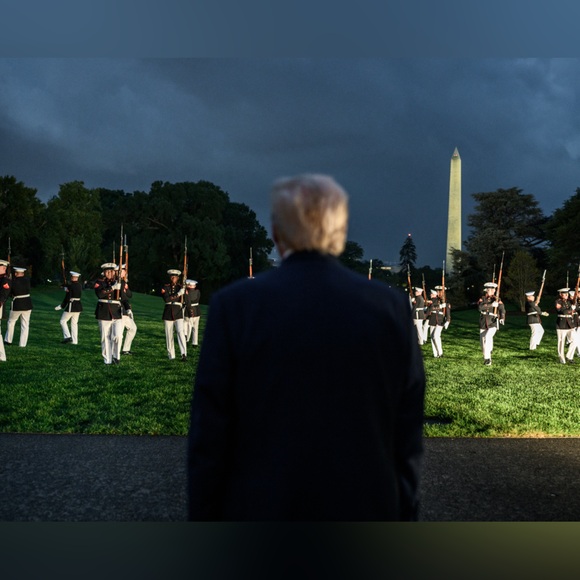 8x10 President Donald Trump hosts a Rose Garden Club Dinner 16pc Photo Set - Picture 5 of 16